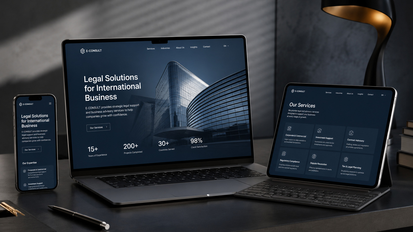 E-COM Consult corporate website